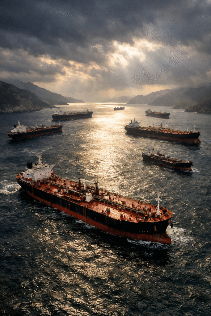 Oil tankers stranded Strait of Hormuz Iran war 2026