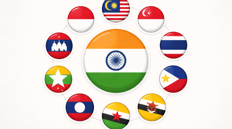 India ASEAN relations 2026 showing India and South East Asian Nations under Year of Maritime Cooperation