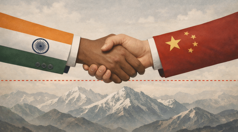 India China reset 2026 Modi and Xi handshake symbolising diplomatic thaw ahead of BRICS New Delhi summit